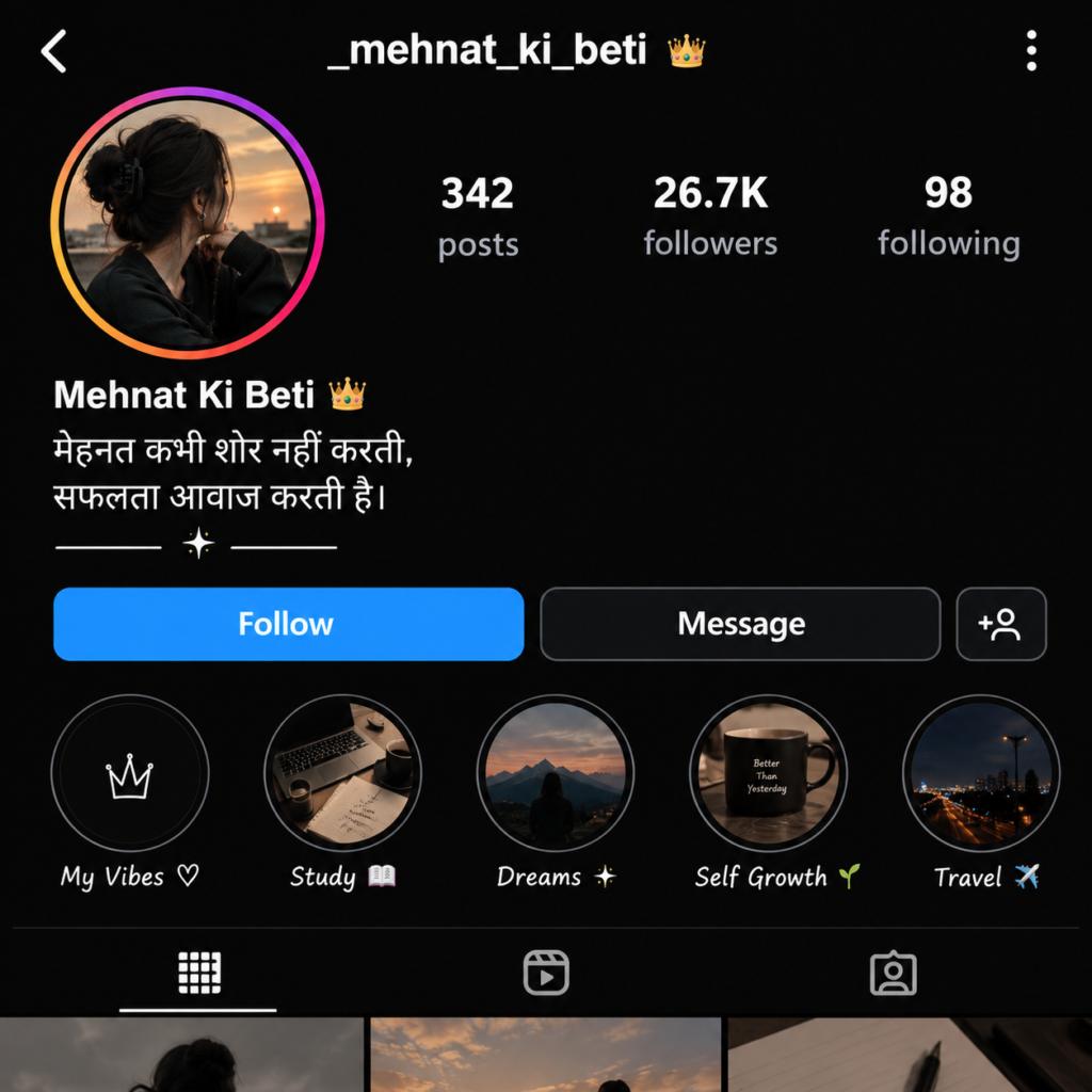 Instagram Bio Shayari in Hindi 2026 | 100+ इंस्टाग्राम बायो शायरी हिंदी में