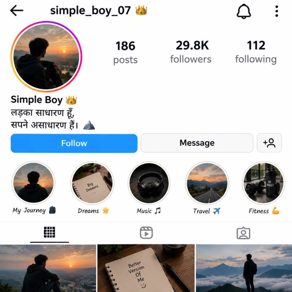 Instagram Bio Shayari in Hindi 2026 | 100+ इंस्टाग्राम बायो शायरी हिंदी में