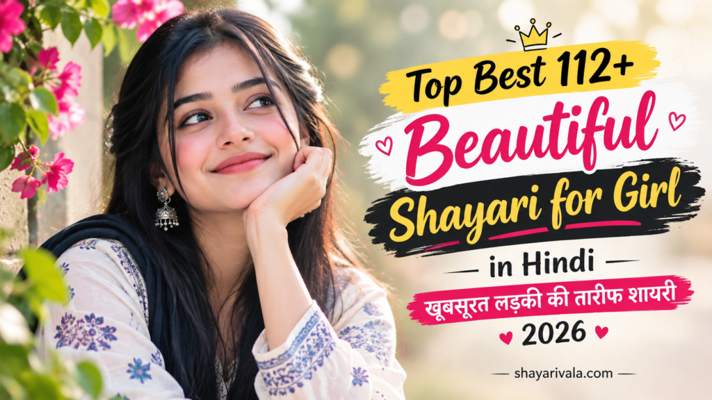 Top Best 112+ Beautiful Shayari for Girl in Hindi | खूबसूरत लड़की की तारीफ शायरी 2026