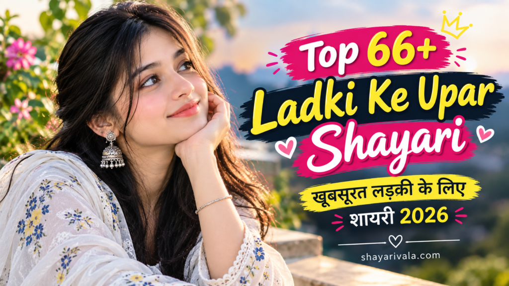 Top 66+ Ladki Ke Upar Shayari | खूबसूरत लड़की के लिए शायरी 2026 Top 66+ Ladki Ke Upar Shayari | खूबसूरत लड़की के लिए शायरी 2026