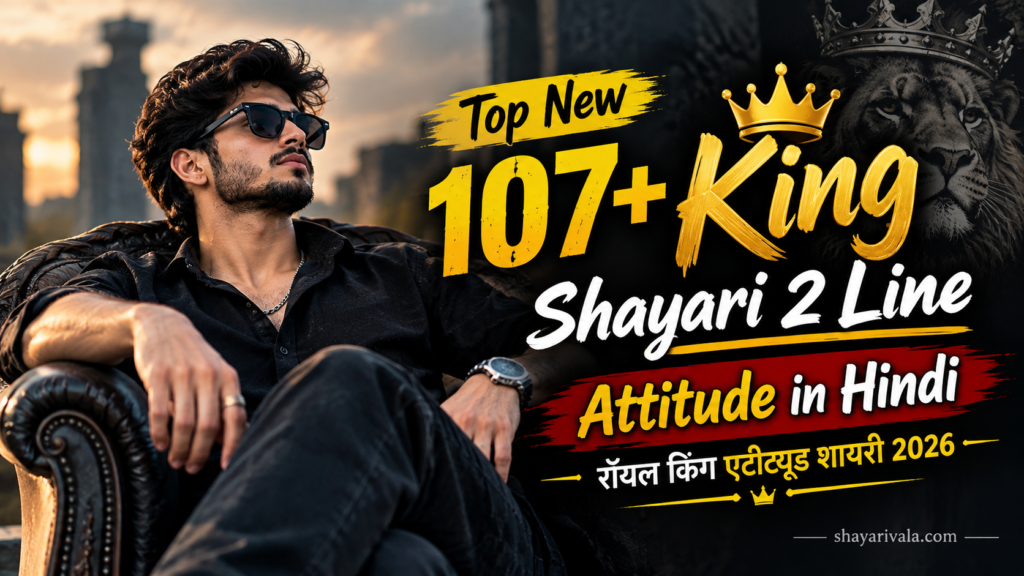 King Shayari 2 Line Attitude in Hindi | रॉयल किंग एटीट्यूड शायरी