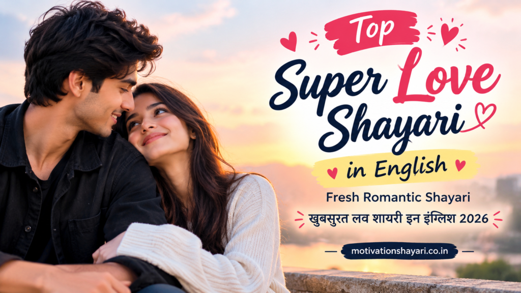 Top Super Love Shayari in English | Fresh Romantic Shayari खुबसुरत लव शायरी इन इंग्लिश