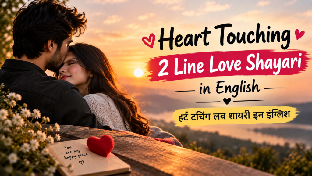 Heart Touching 2 Line Love Shayari in English 