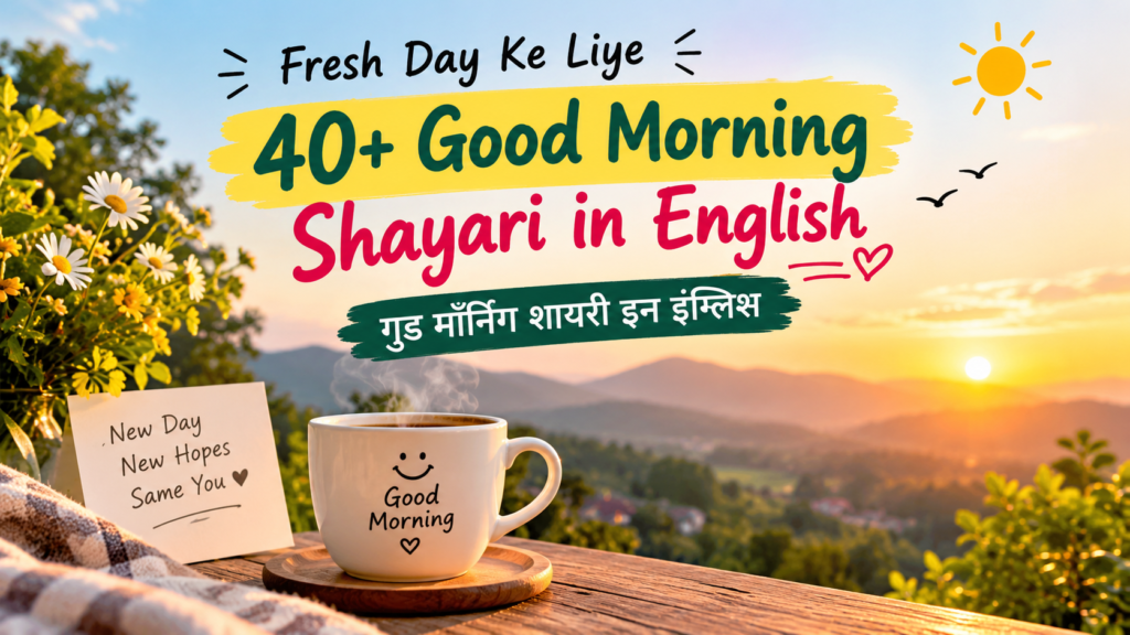 Fresh Day Ke Liye To 40+ Good Morning Shayari in English | गुड मॉर्निंग शायरी इन इंग्लिश