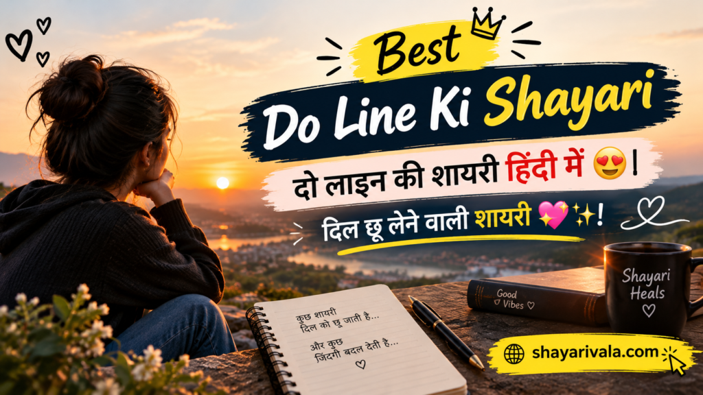 Best Do Line Ki Shayari​ दो लाइन की शायरी हिंदी में 😍 | दिल छू लेने वाली शायरी 💖✨